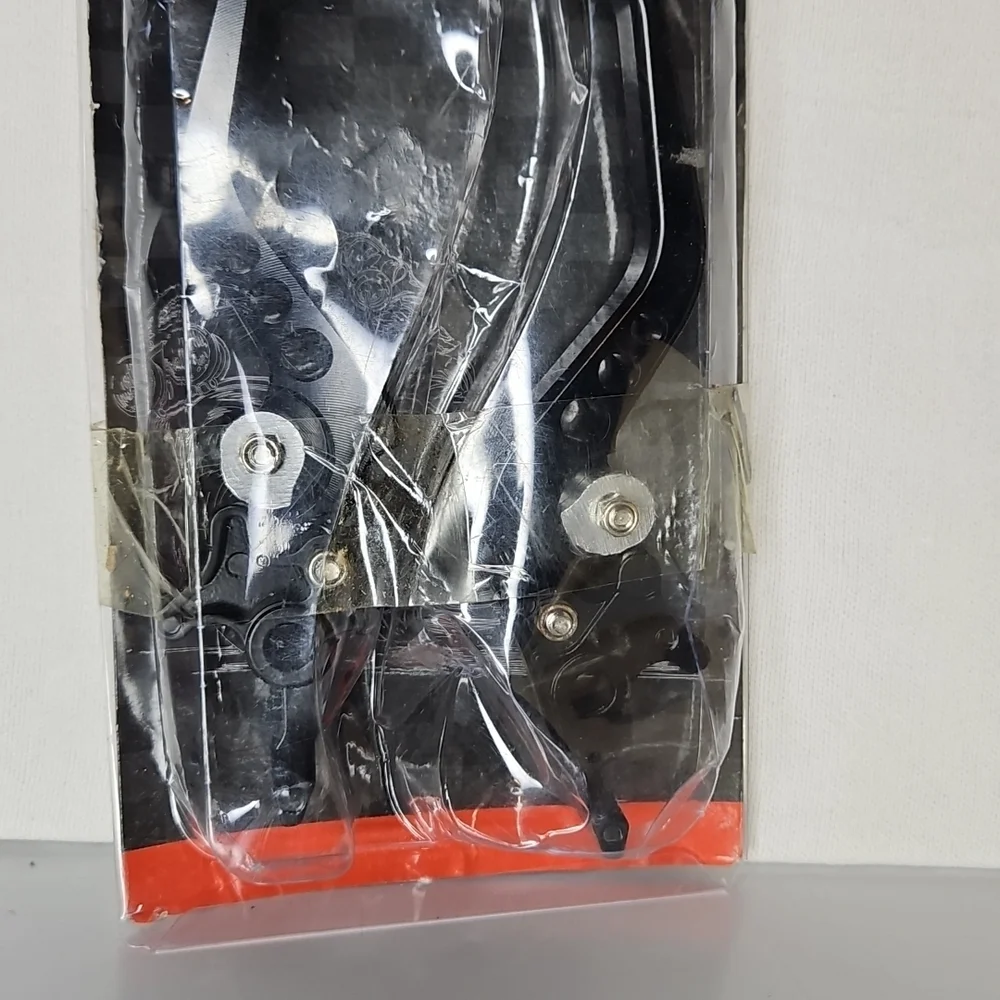 Black Motorcycle Brake and Clutch Lever Set